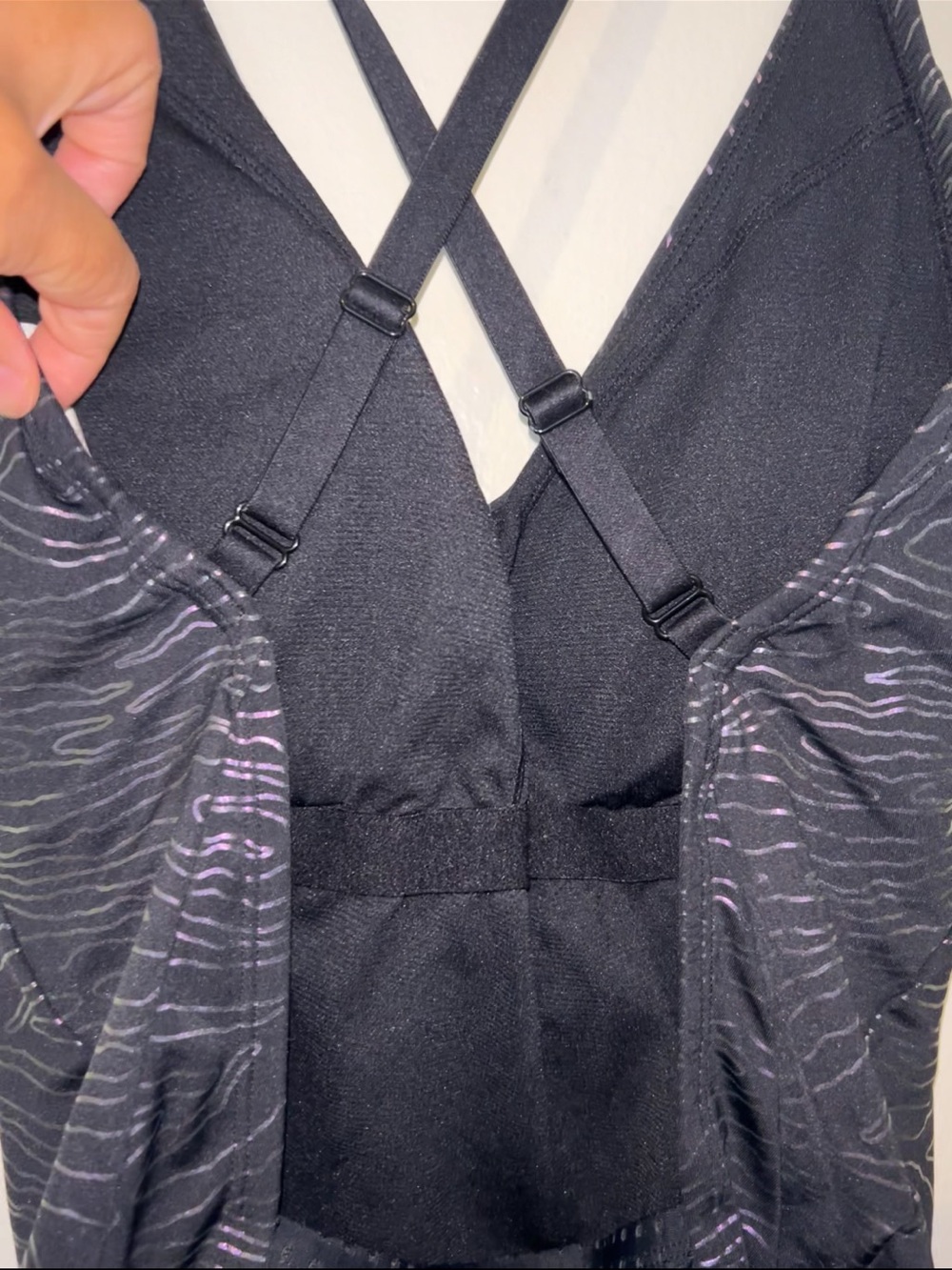 Nike Black/ iridescent One-Piece Swimsuit Nessa - Picture 11 of 16